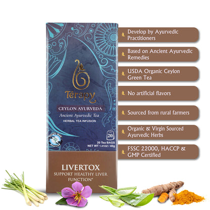 Organic Livertox Tea - Herbal Tea for Liver Detox and Health USA (9635665314113)